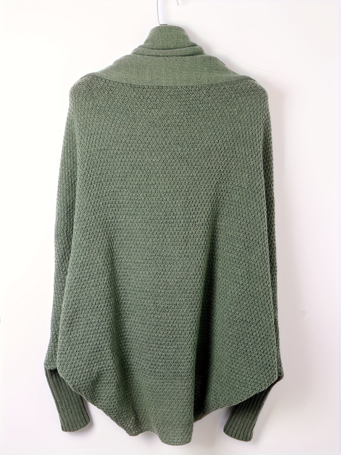 Kvinna Cardigan Långärmad Ull Casual 6