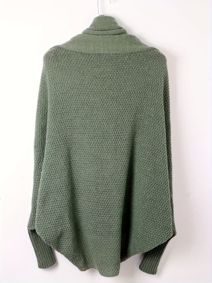 Kvinna Cardigan Långärmad Ull Casual 6