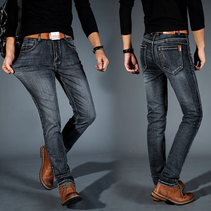 Damer Smalskuren Jeans Stretch Denim-3