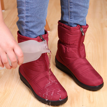 Herr Vinterskor Vattentäta Nylon med Gummisula och Mjuk Foder-3