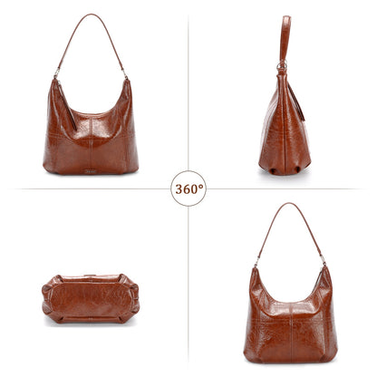 Dam Väska Vardaglig PU-läder Rymlig Design-6