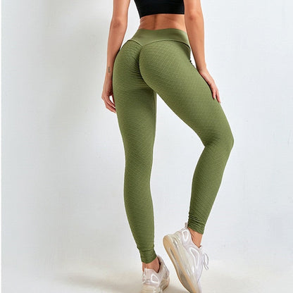 Dam Leggings Hög Midja Push Up Effekt Polyester Elastan-4