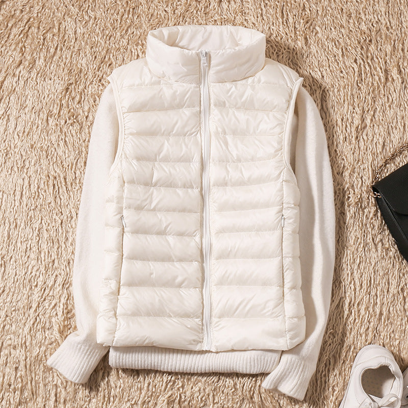 Kvinnors Gilet i Lätt Design av Högkvalitativt Tyg – Normal Passform för Skiktning, Finns i Storlekar S-3XL 17