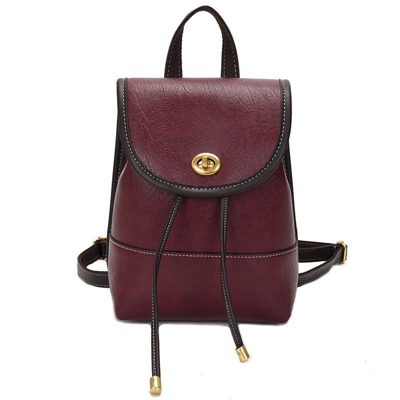 Dam Mini Ryggsäck Trendig PU-Läder-6