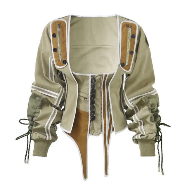 Damjacka Bomberjacka Lapptäcksdesign Polyester-4
