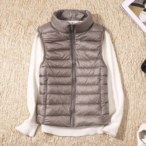 Kvinnors Gilet i Lätt Design av Högkvalitativt Tyg – Normal Passform för Skiktning, Finns i Storlekar S-3XL 1