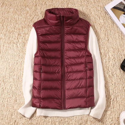 Kvinnors Gilet i Lätt Design av Högkvalitativt Tyg – Normal Passform för Skiktning, Finns i Storlekar S-3XL 12