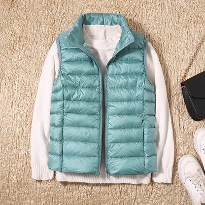 Kvinnors Gilet i Lätt Design av Högkvalitativt Tyg – Normal Passform för Skiktning, Finns i Storlekar S-3XL 13