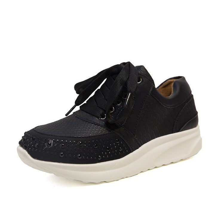 Kvinnor Sneakers Sportig Glitter Design Ergonomisk Sula 8