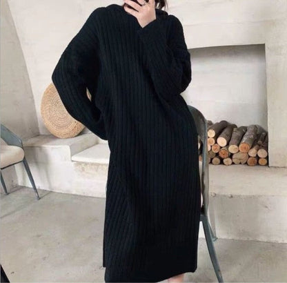 Variant image for Dam Midiklänning Löst Snitt Polyester med Långa Ärmar-3