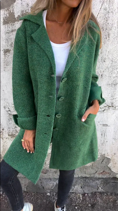 Dam Kappa Lång Vattenavvisande Med Reversibel Krage-5