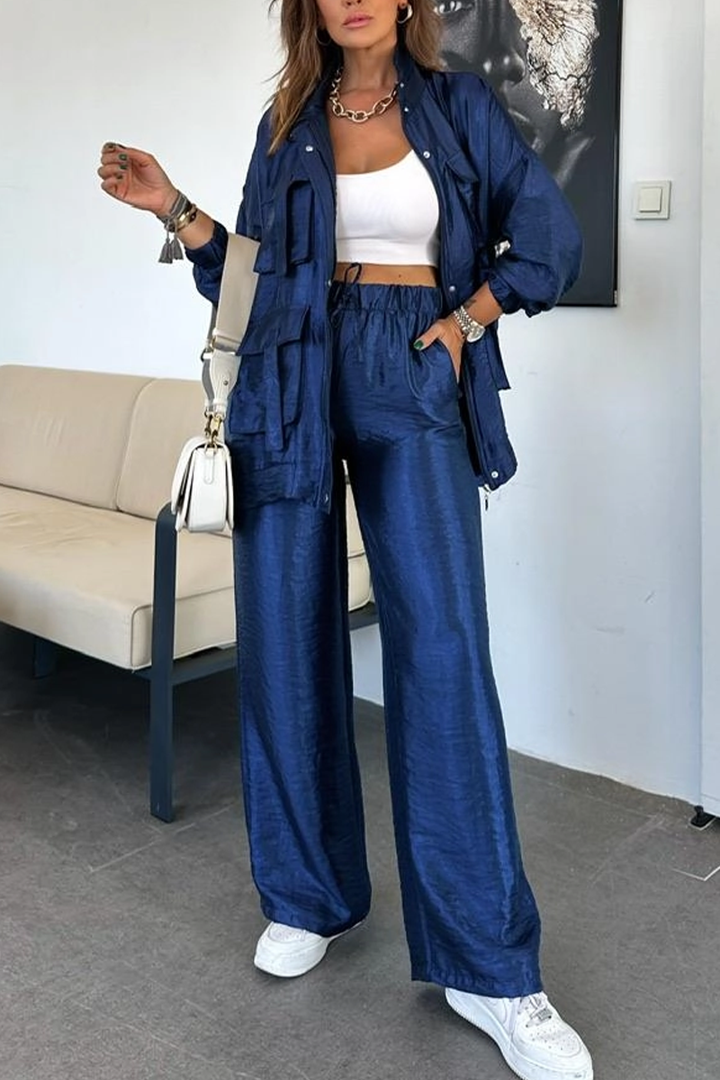 Variant image for Dam Överdimensionerad Jacka och Byxor Högkvalitativ Polyester-21