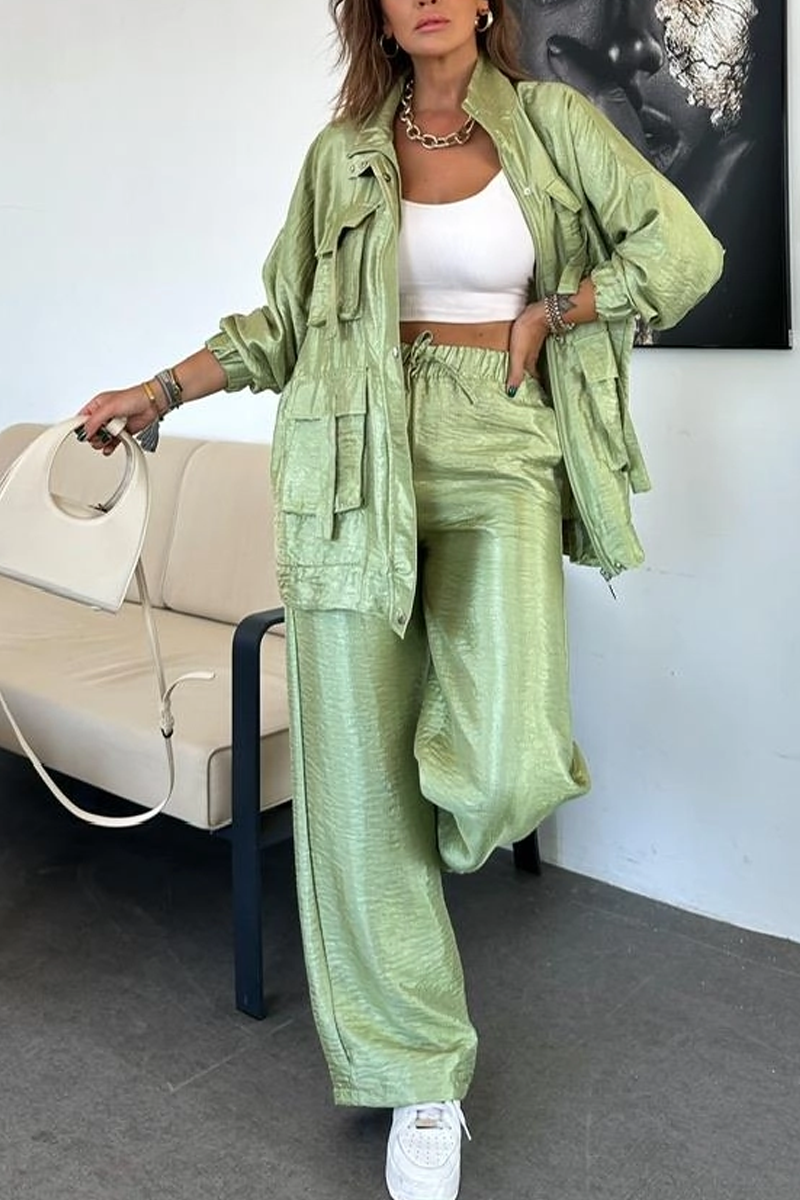 Dam Överdimensionerad Jacka och Byxor Högkvalitativ Polyester-5