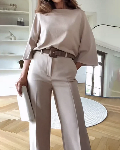 Tvådelat Set Dam Elegant Design Högkvalitativt Tyg 3