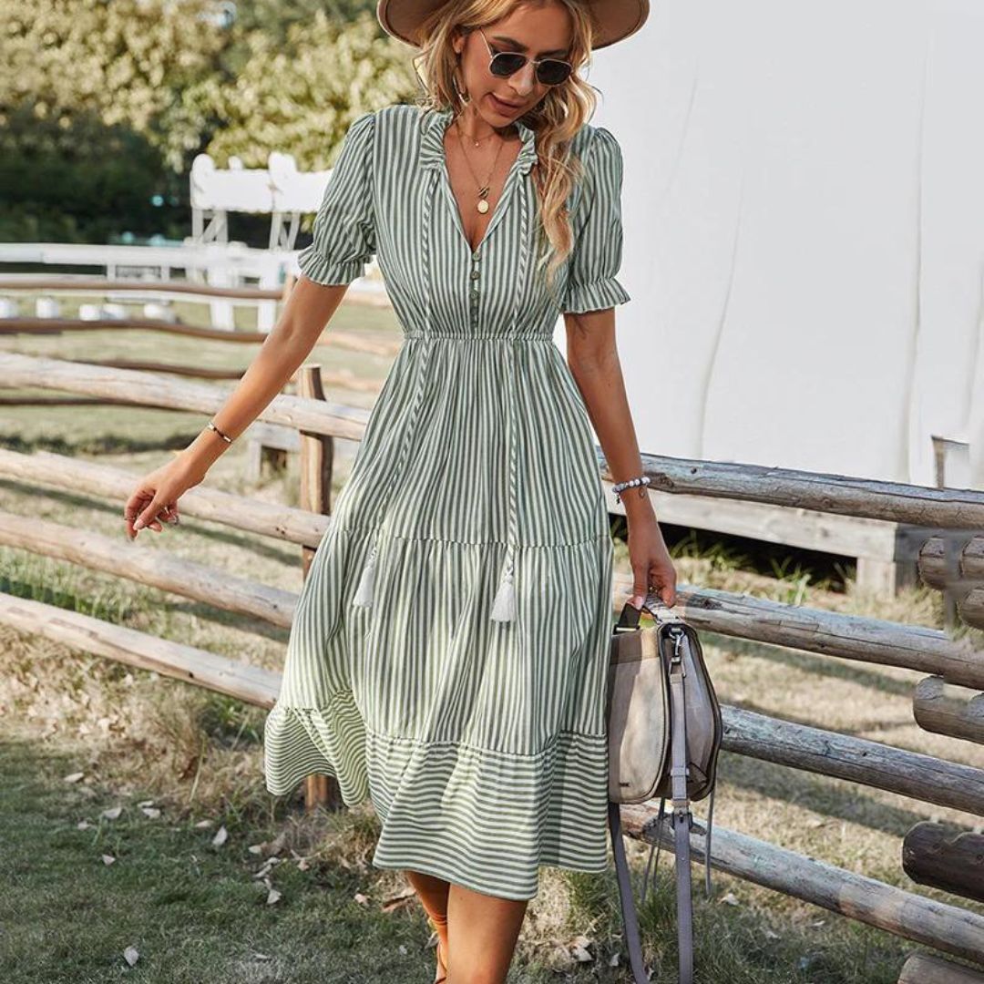 Variant image for Kvinna Midi Klänning Detaljer Polyester-6