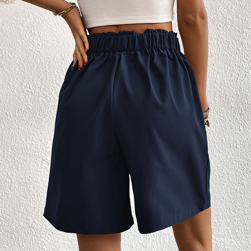 Kvinnors Shorts Casual Design Mjuk Bomull Polyester-3