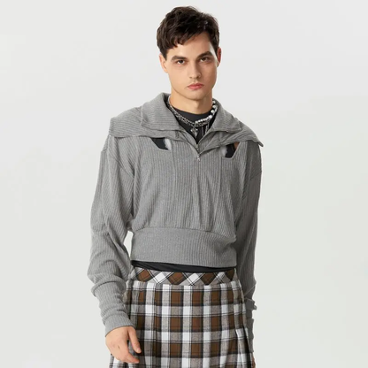 Variant image for Festtoppar Dam Ribbad Långärmad Modern Design Bomull-Elastan-1