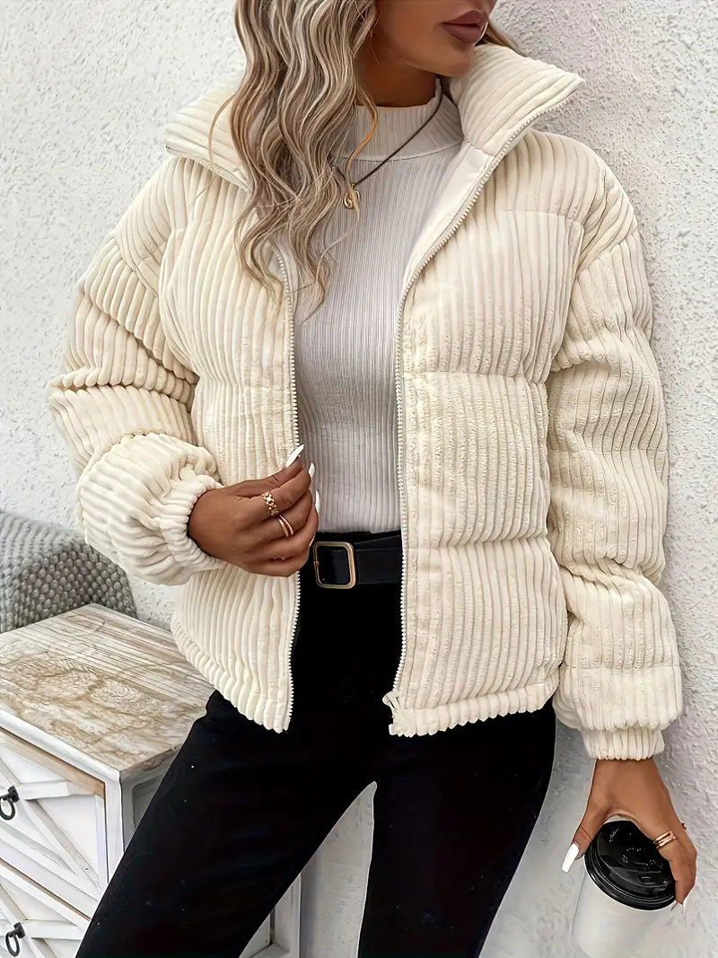 Variant image for Damer Vadderad Jacka med Dragkedja Termisk Design-1