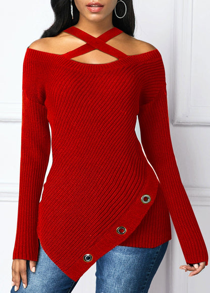 Variant image for Dam Topp Asymmetrisk Hem Kall Axel Mjukt Tyg-1