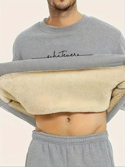 Variant image for Herr Fleecetröja Cirkulär Halsringning Mjuk Fleece-13