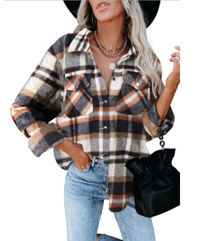 Damjacka Elegant Syntetiskt Material för Hösten 8