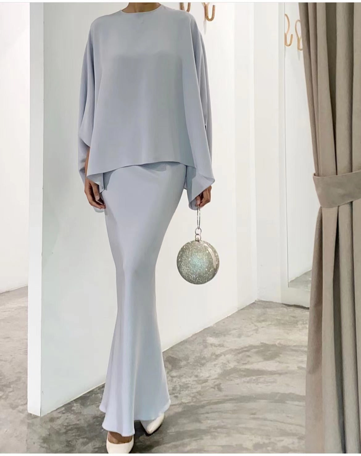 Variant image for Dam Klänning Lång Ärmar Modal Elegant Knäslängd-57