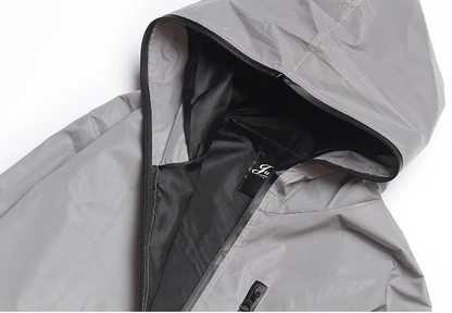 Damjacka Reflekterande Vindjacka Polyester Vatten- och Vindtät 3