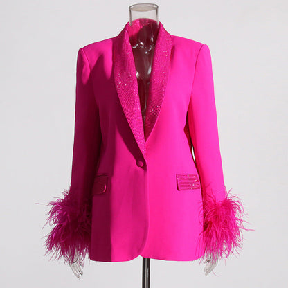 Kvinnors Kostym Elegant Polyester-5