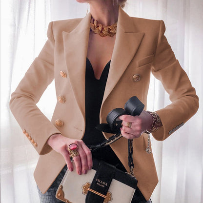 Elegant Kvinnors Blazer i Högkvalitativ Polyester - Perfekt Passform för Vardag och Formella Tillfällen 13