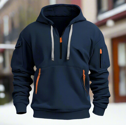 Hoodie Män Modern Design Bekväm 100% Bomull-3