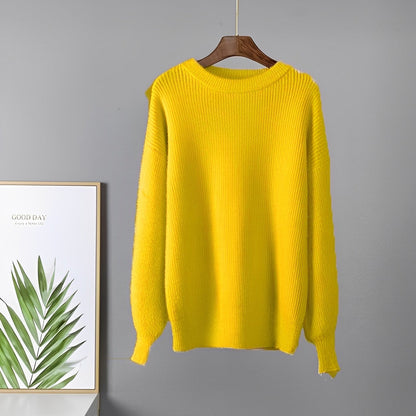 Variant image for Dam Stickad Tröja Klassisk Kashmir Mjuk och Värmande-12