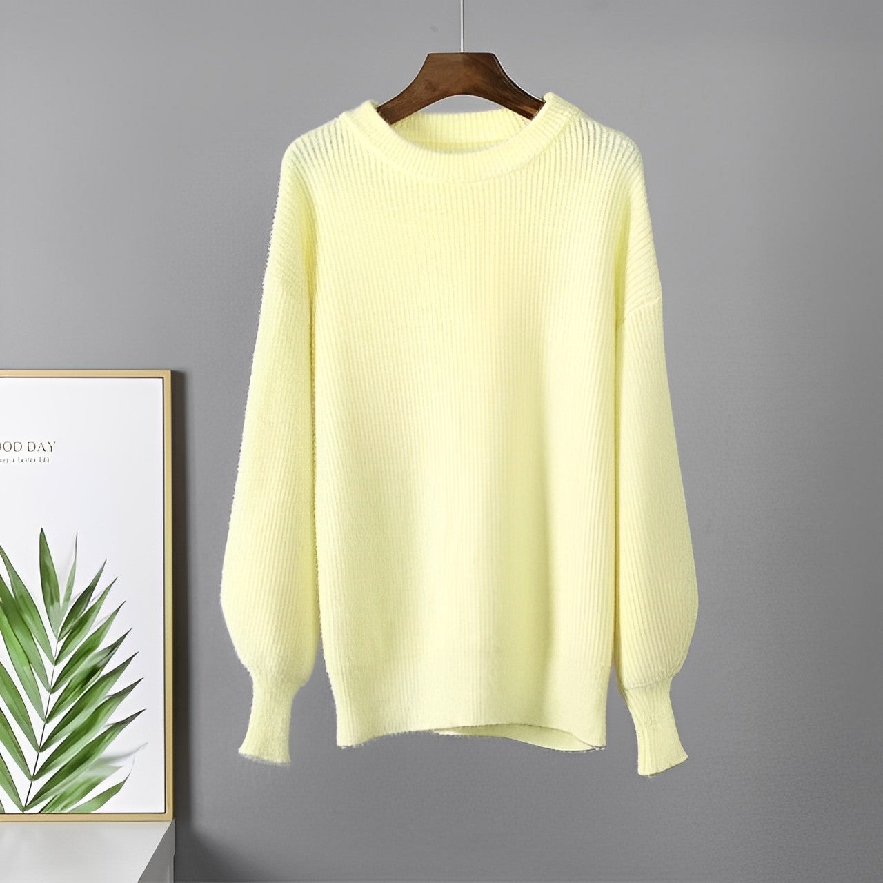 Variant image for Dam Stickad Tröja Klassisk Kashmir Mjuk och Värmande-15