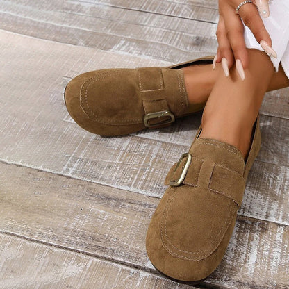 Herr Slip On Sneakers Syntetiskt Läder Vintage Stil Komfort-6