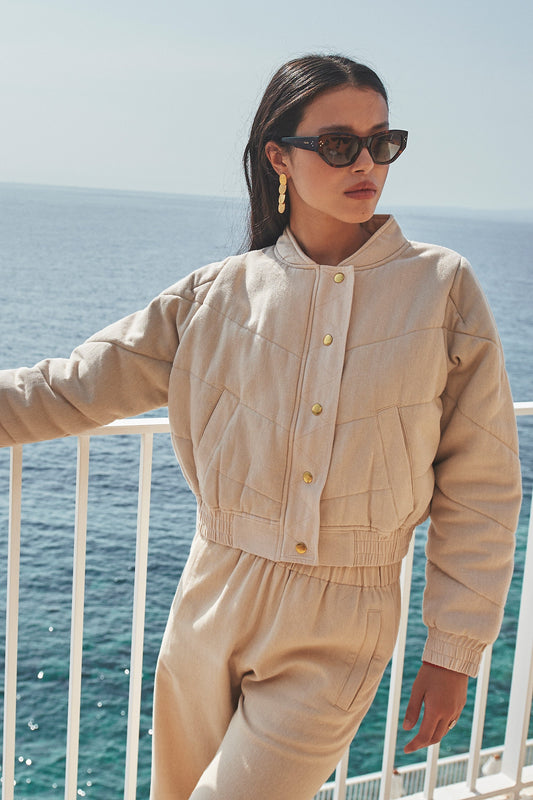 Damjacka Generös Twill Elegant Jacka för Dam 1