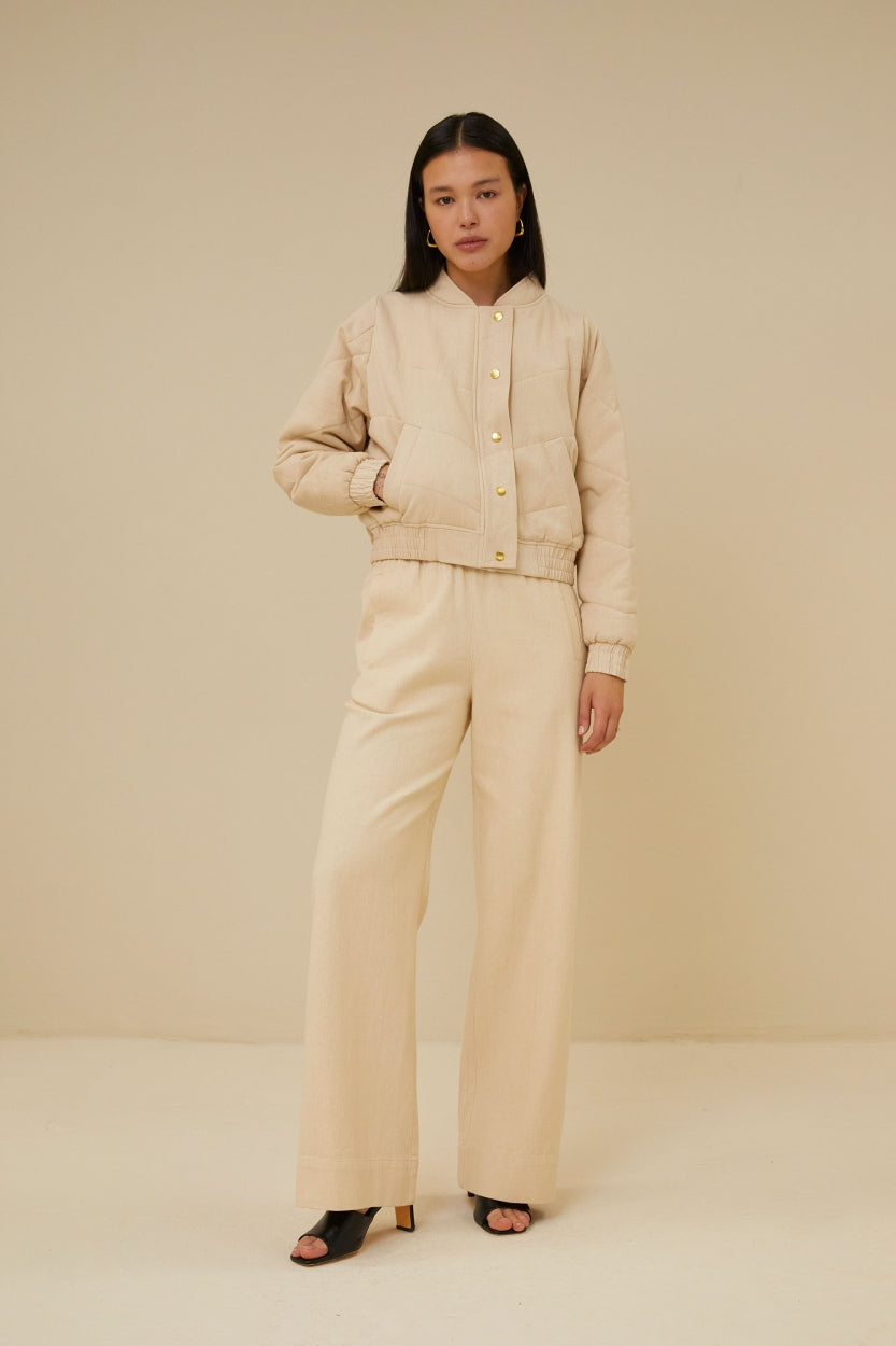 Damjacka Generös Twill Elegant Jacka för Dam 2