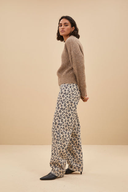 Stickad Dam Tröja i Högkvalitativ Bomull med Elegant Design – Perfekt för Vardag och Fest 3