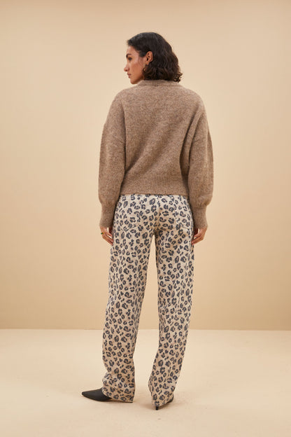 Stickad Dam Tröja i Högkvalitativ Bomull med Elegant Design – Perfekt för Vardag och Fest 4