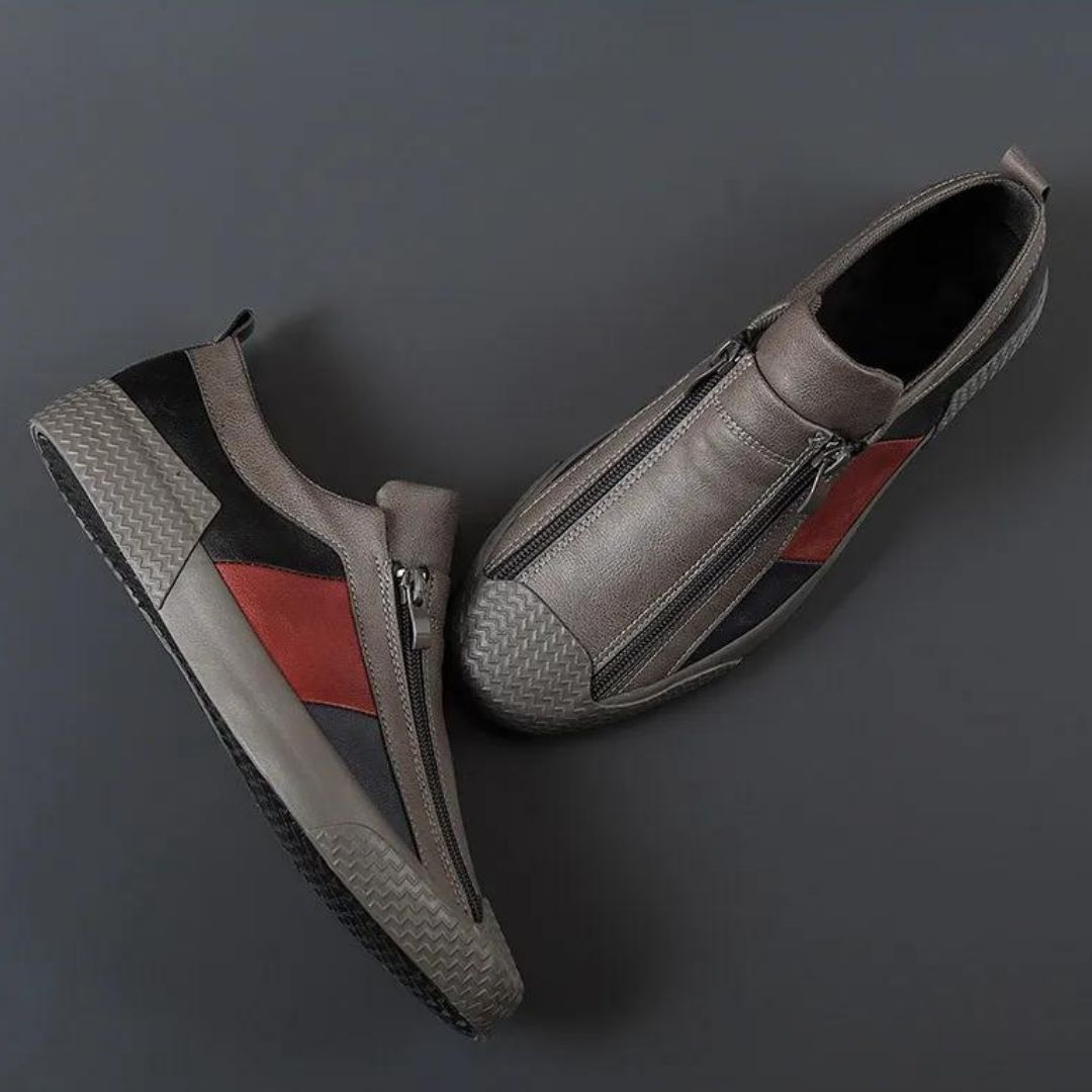 Variant image for Dam Slip-On Sneakers Färgblock Textil med Dragkedja-23