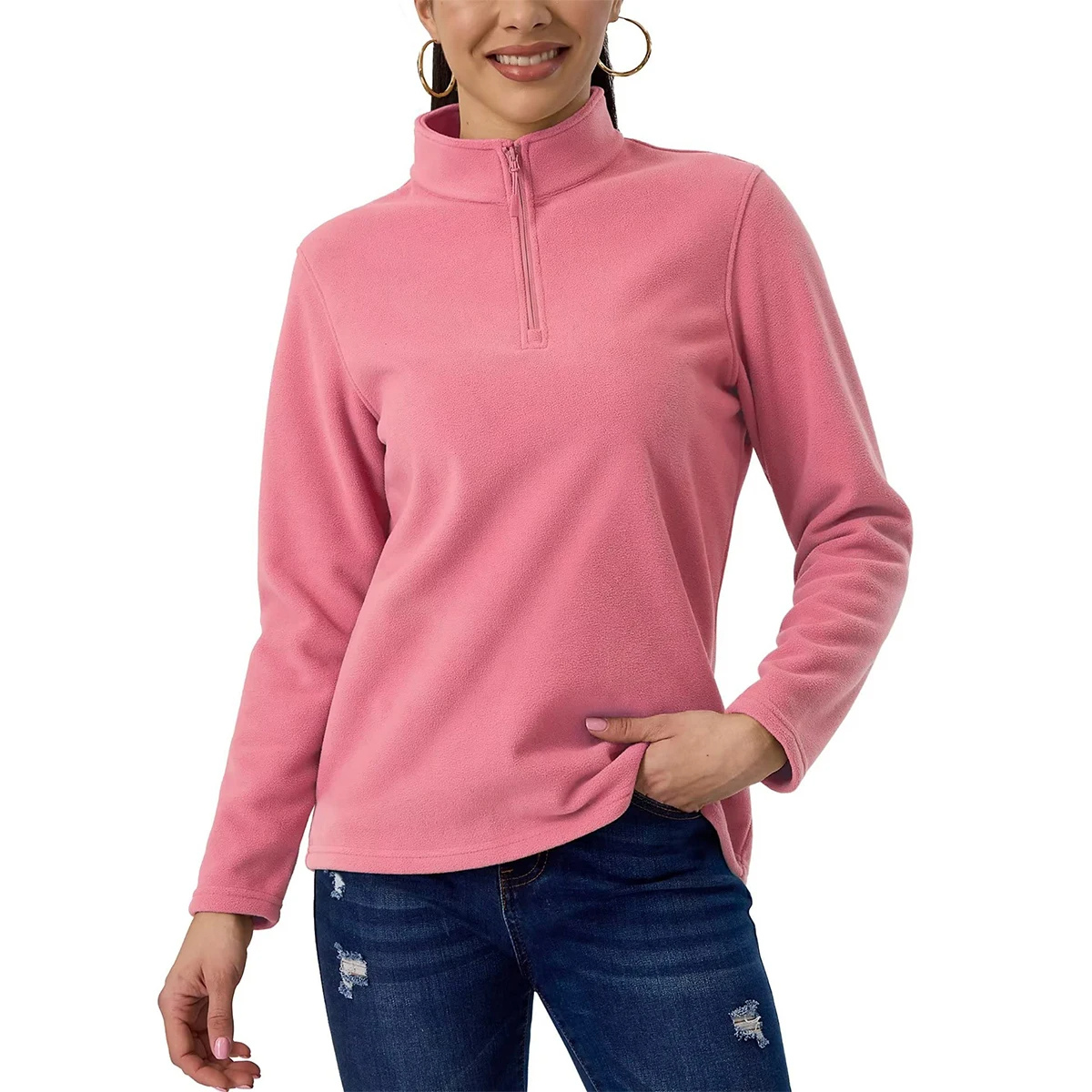 Variant image for Herr Fleeceväst Kort Blixtlås Mjuk Polyester för Utomhusaktiviteter-25