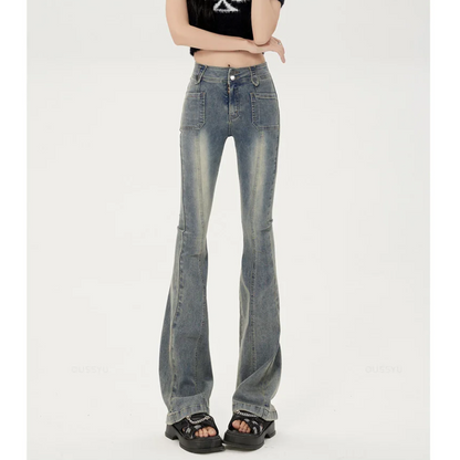 Variant image for Dam Slim Fit Jeans Hög Midja Bomull-6