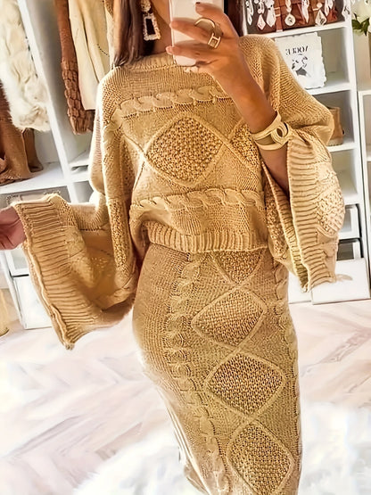 Variant image for Dam Tröja Tvådelad Hög Krage Lång Ärmar Högkvalitativt Tyg-1