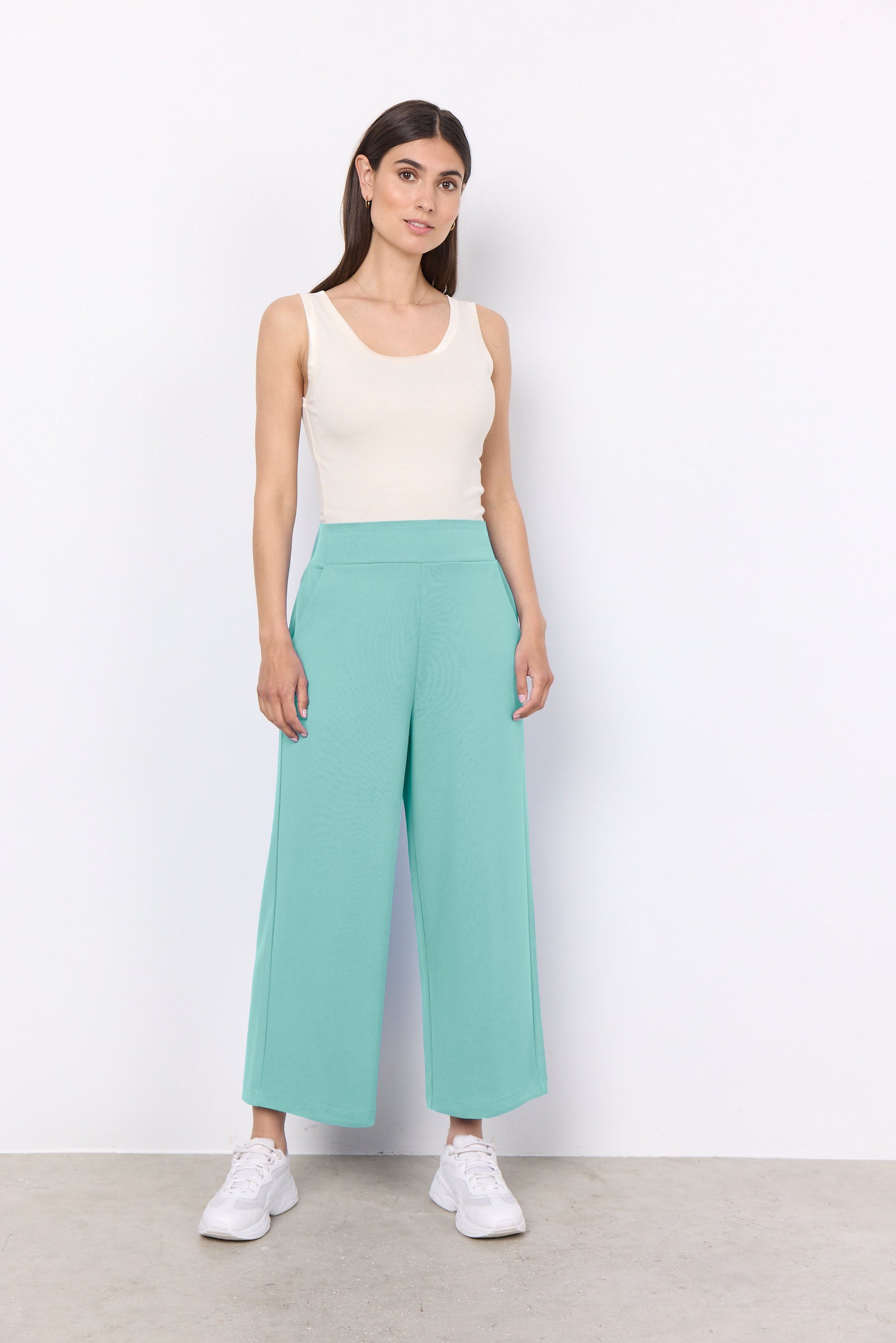 Dam Byxor med Resår i Midjan 7/8 Snygga Mjuk Återvunnen Polyester 3