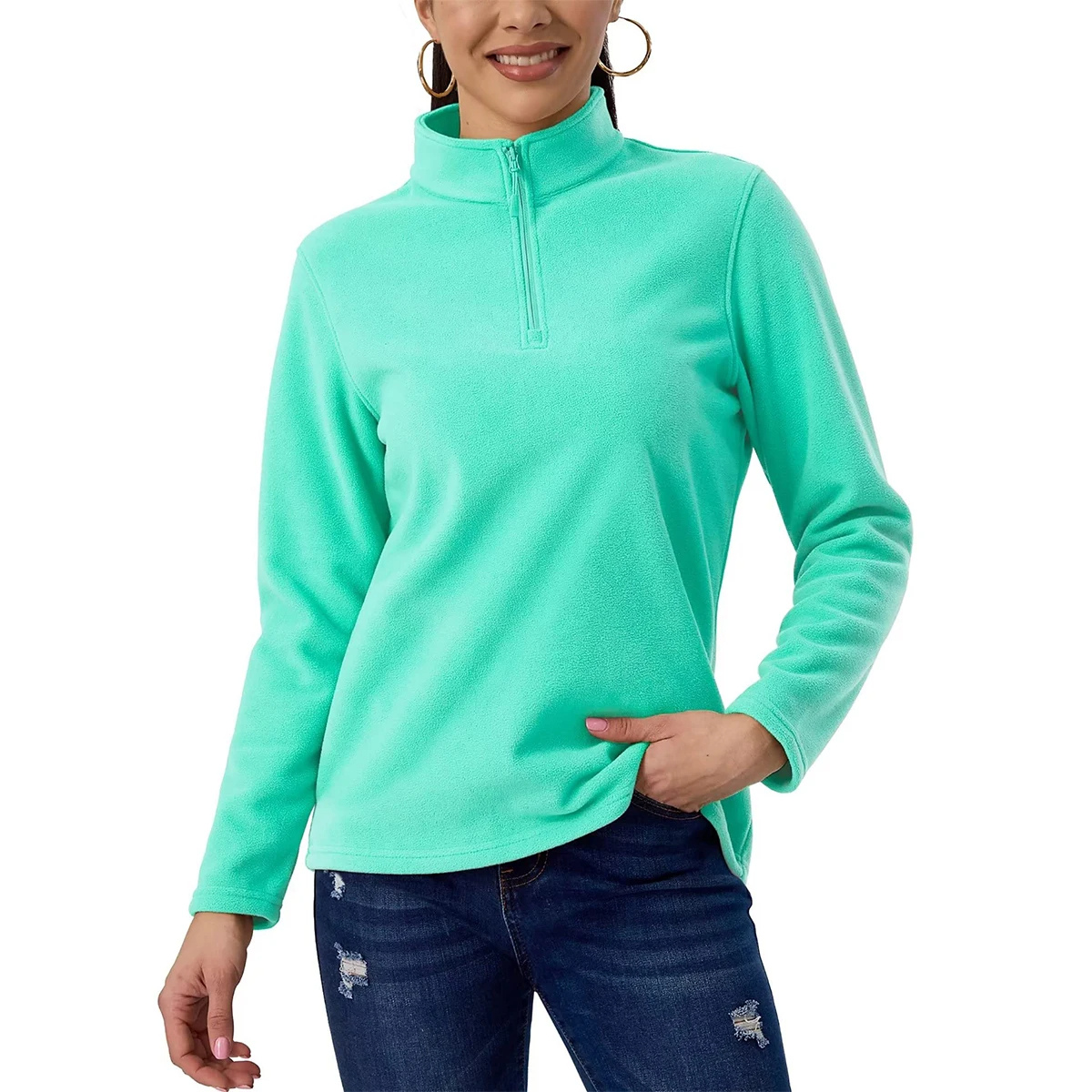 Variant image for Herr Fleeceväst Kort Blixtlås Mjuk Polyester för Utomhusaktiviteter-9