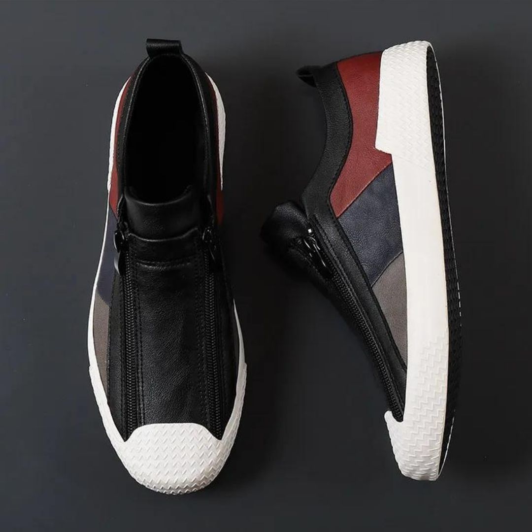 Variant image for Dam Slip-On Sneakers Färgblock Textil med Dragkedja-34