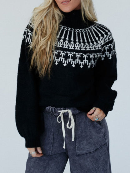 Lång Hoodie Dam Turtleneck Mjuk Andningsbar Material-6