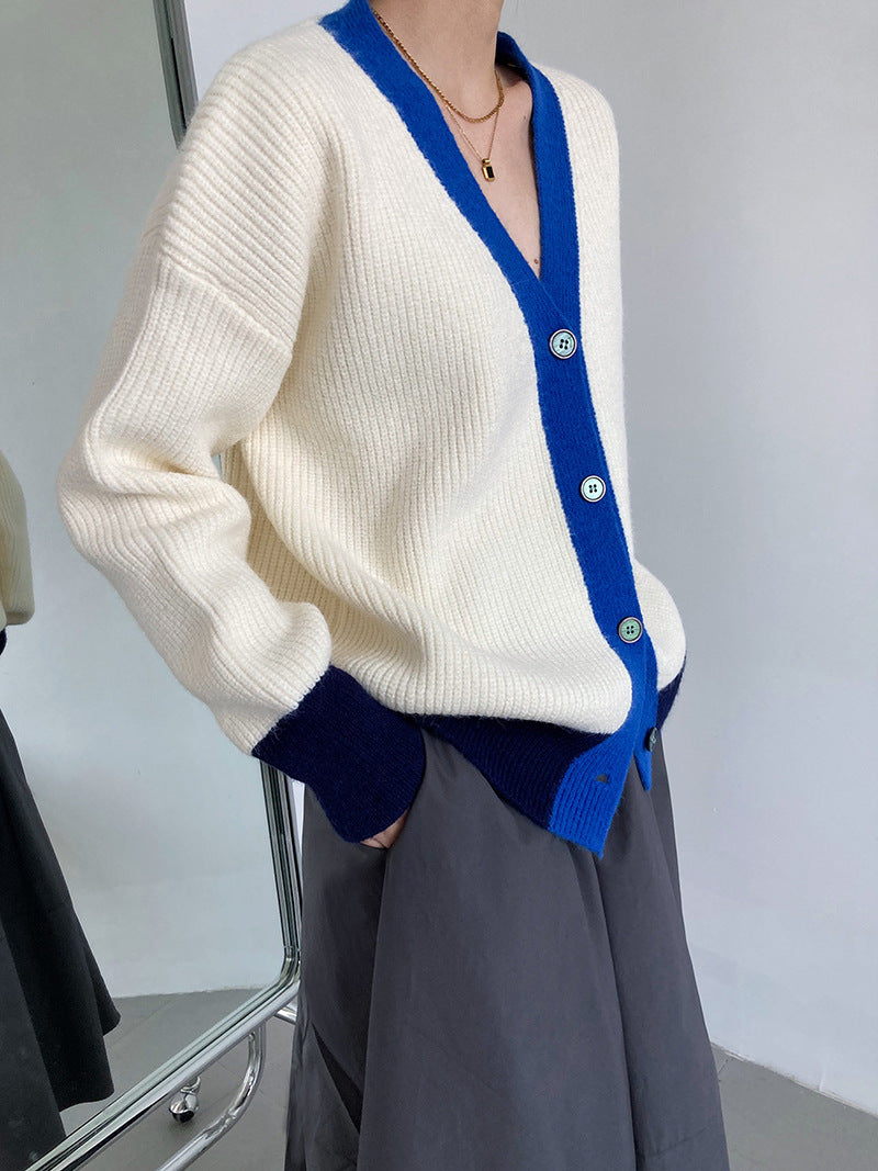 Dam Kardigan Modern Design Mjuk Akryl-6