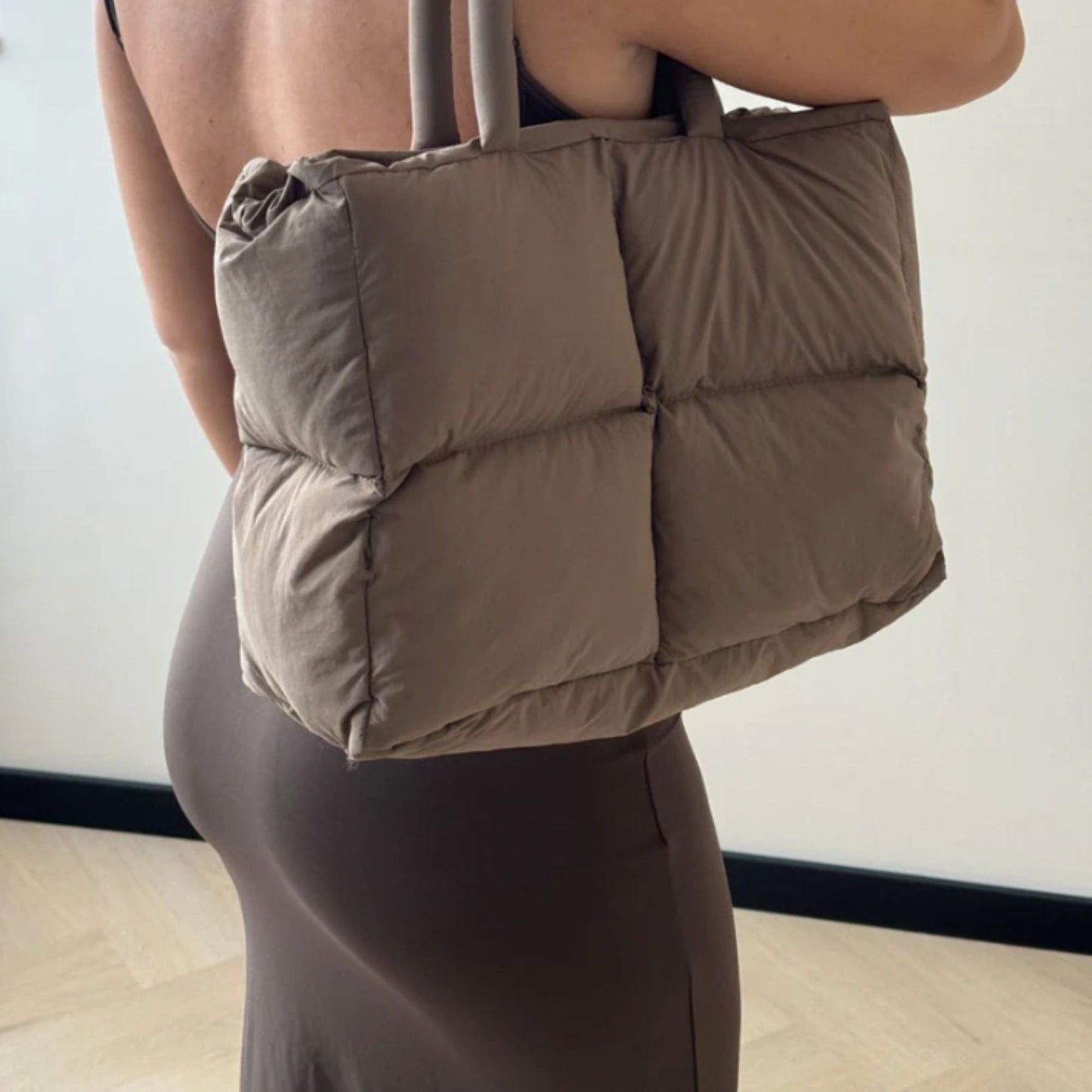 Dam Tote Väska Puffy Polyester För Dagligt Bruk 2