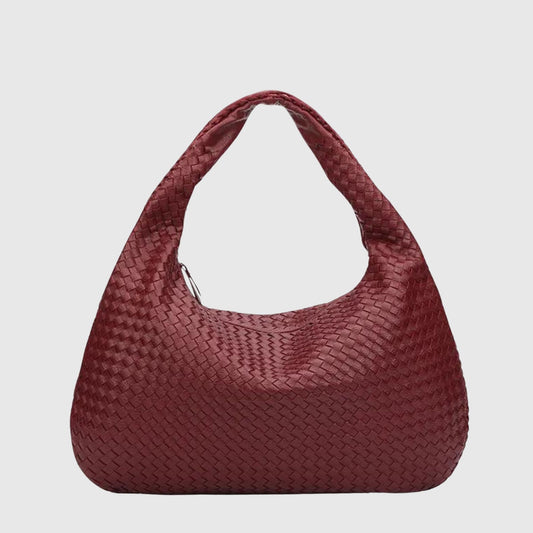 Dam Axelväska Skinn Justerbar Axelrem Elegant Design 1