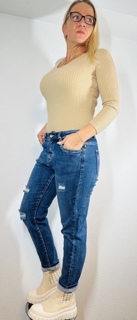 Dam Byxor Mamma Fit Elastan Bekväma med Resår i Midjan Snygga Byxor-3