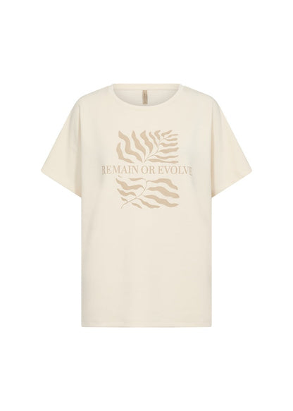 Dam T-shirt Överdimensionerad Modalblandning med Rund Halsringning-3